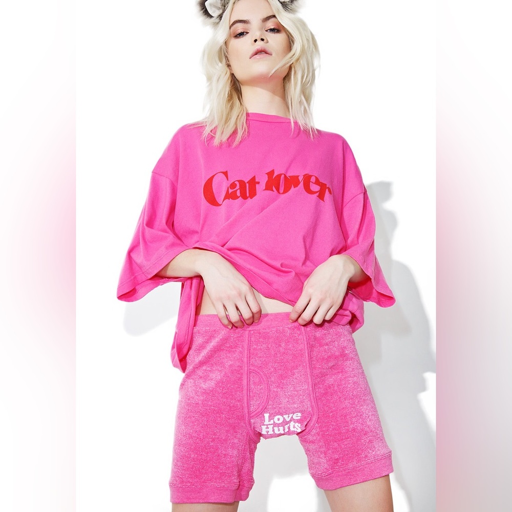 NWT Dolls Kill x Daydream Nation “Love Hurts” Terry Cloth Boxer Briefs